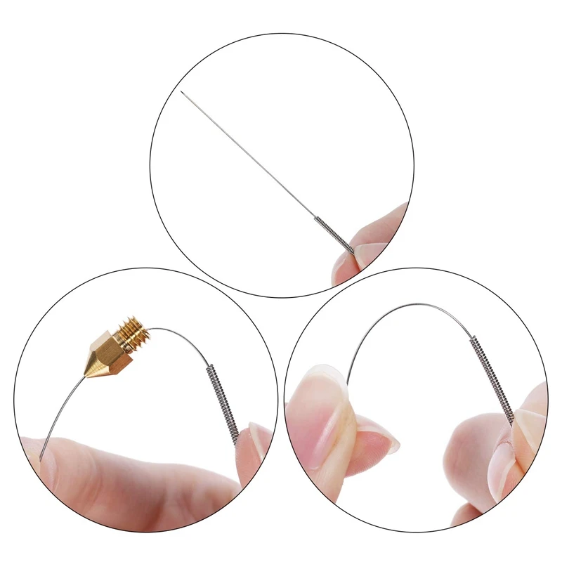 21 шт. 3D принтеры сопла и набор чистящих средств для ухода за 0 4 мм Mk8 насадки иглы 1