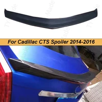 CTS Real Carbon Fiber Rear Trunk Spoiler Wing Boot Lid For Cadillac CTS Sedan 4dr I4 2014 2015 2016 2017 CTS-V Sport Style