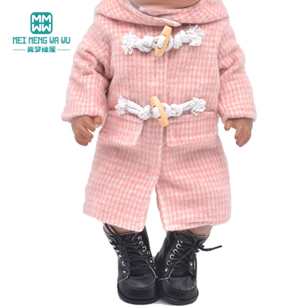 

2020 NEW 17 inch Toys Born New Baby Doll Clothes Accessories Plush Overcoat Gift