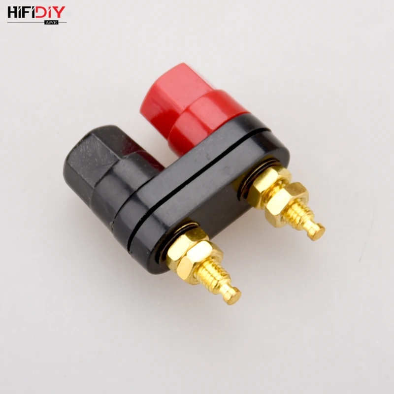HIFIDIY контактный разъем динамика (1red + 1black) связывающий пост чистый cupper