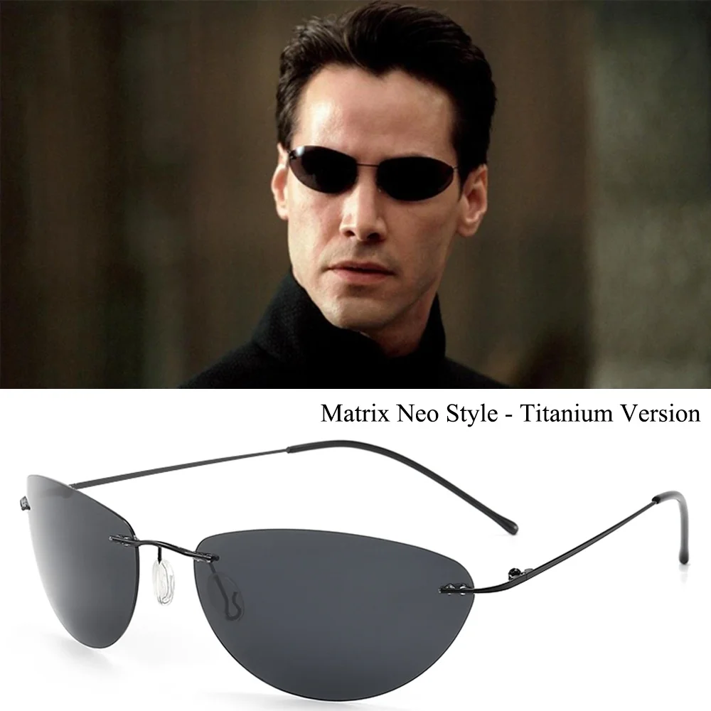 Модные крутые поляризационные солнцезащитные очки The Matrix Neo ультралегкие мужские