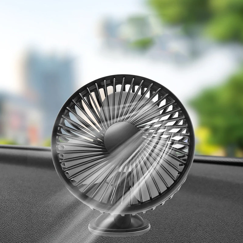 

Автомобильный вентилятор с одной головкой, Универсальный USB автомобильный вентилятор с большим воздушным потоком и тремя регулируемыми ск...