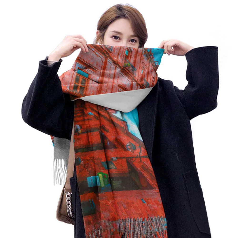 Женский кашемировый шарф шарф-одеяло Женская шаль из пашмины 2020 | Аксессуары для