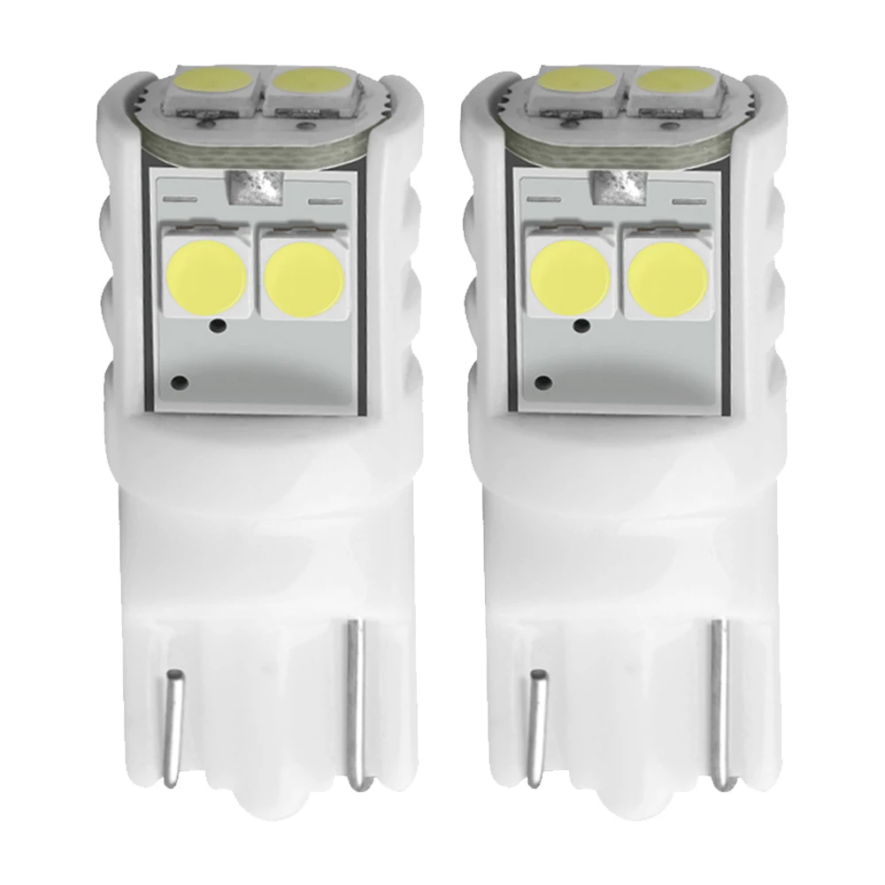 

2pcs T10 W5W Ceramics LED 3030smd Waterproof Wedge Licence Plate Lights Turn Side Lamp Car Reading Dome Light Auto Parking Bulb
