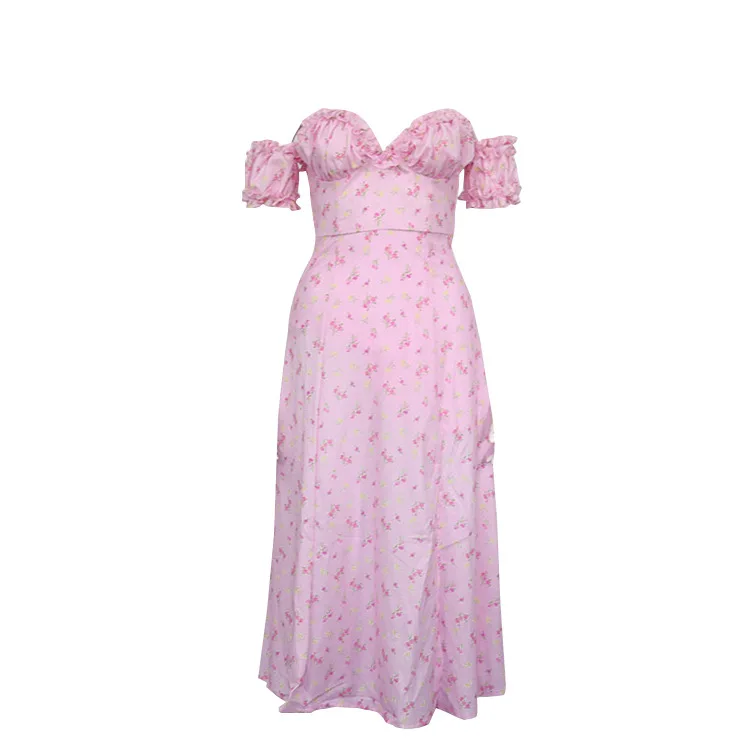 

WomWomen's Spring/Summer 2021 New Falling Shoulder Wrapped Sexy Slit Dress sexy dress women clothes harajuku dress