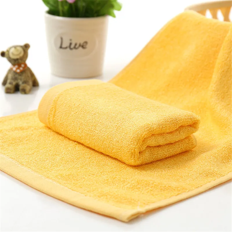4pcs soft plain bamboo fiber children towel 2550 cm for baby shower bathroom gift pink yellow blue for home bath towel free global shipping