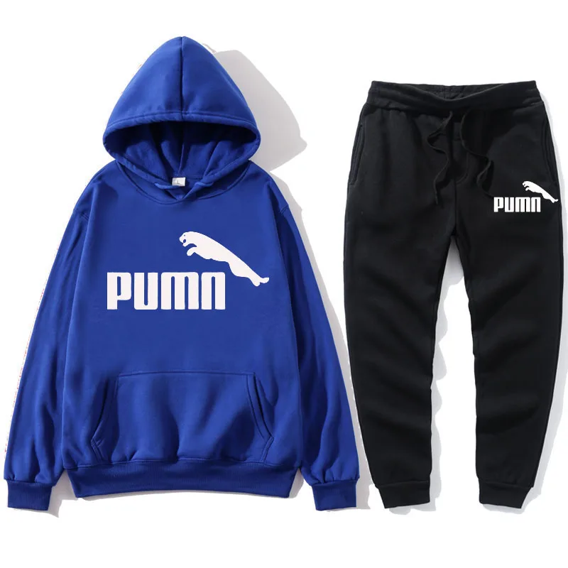 

Hoodie Set 2021 Spring Sweatshirt Set Hooded Sweatshirts Sportswear Jogging Letter Print Long Sleeves Pullover Male Sweatsuit