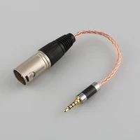high quality 3 5mm trrs balanced male to 4 pin xlr balanced female hifi 7n occ copper silver plated adapter cable