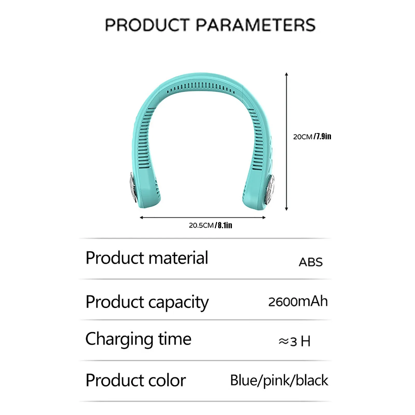 

360 Cooling Fan Hanging Neck Fan Usb Portable Charging Handheld Student Lazy Hanging Neck Hands Free Bladeless Neck Fan