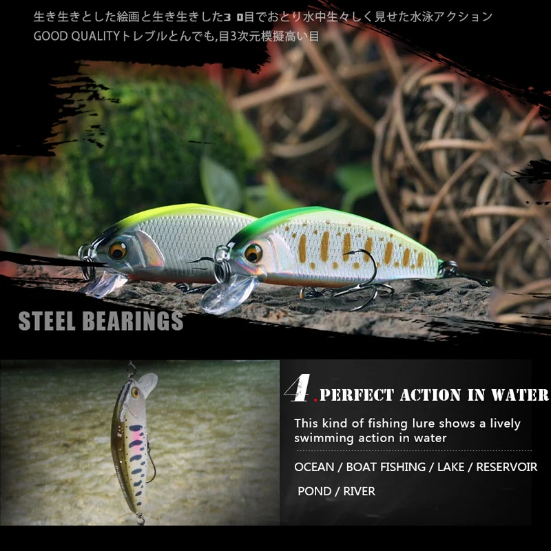 4 7 см 3 г Воблер для рыбной ловли искусственная мини-приманка рыбы окуня форели |