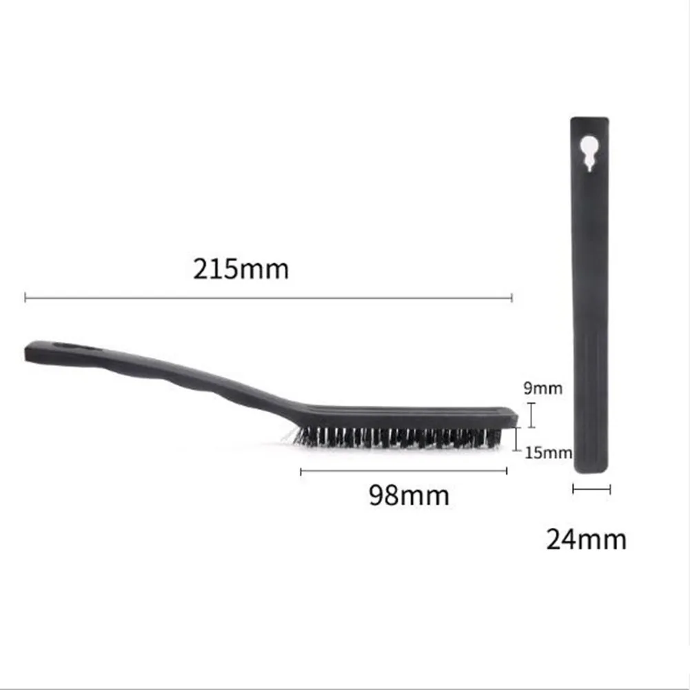 

6pc Brushes 7inch&9inch BRUSH DETAIL Steel Wire/Brass & Nylon High Quality
