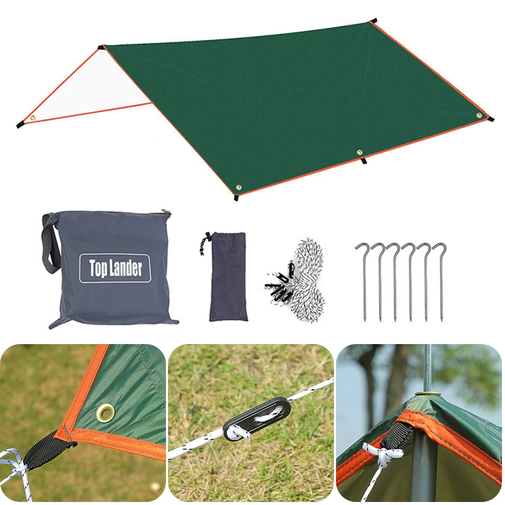 

Hammock Rain Fly Camping Sunshade Resistant Coating Outdoor Canopy Tent Hammock Rain Shelter Waterproof UV-Resistant