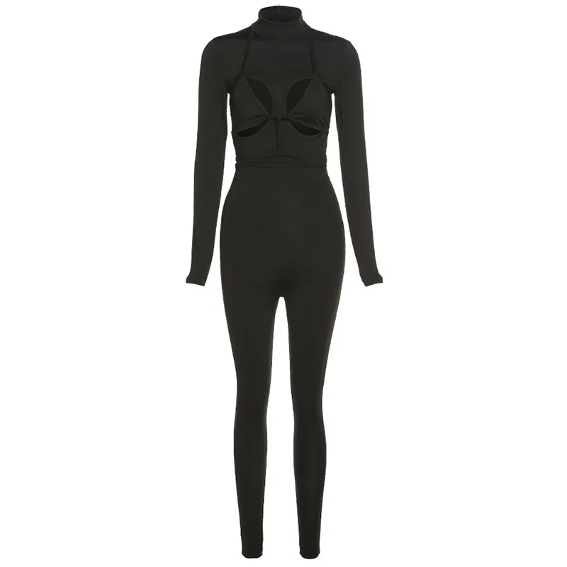 

Women's sexy hollow straps fashion hip-lifting fitness yoga sports jumpsuit