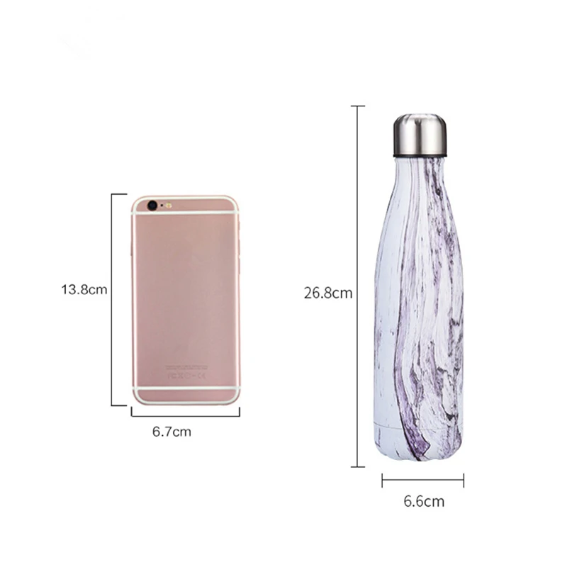 Герметизирующий холодный кружка-термос фляжка из нержавеющей стали для дерева