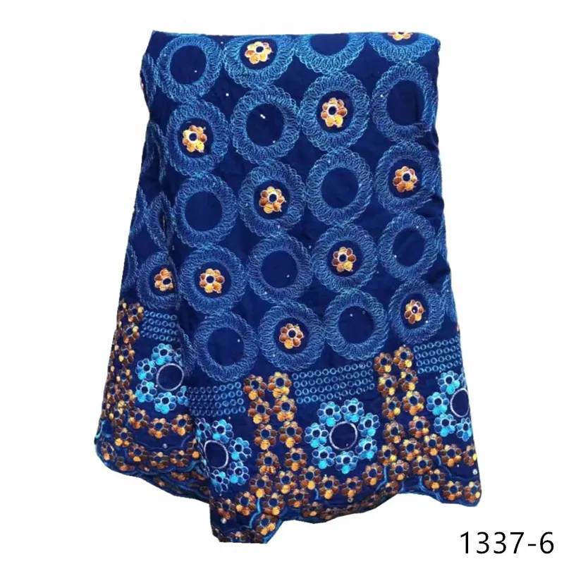 

Hot Sale Swiss Lace Fabric Latest Dry Lace Embroidery African 100% Cotton Fabrics Swiss Voile Lace Popular Dubai Style 1337