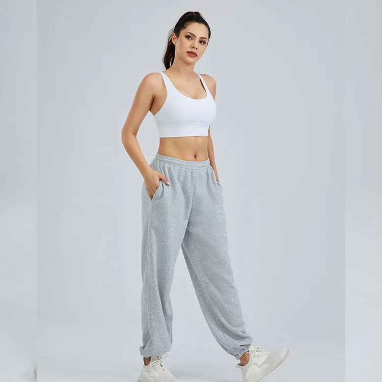 

Autumn and Winter New Sports High Waist Guard Pants Loose Casual Pants