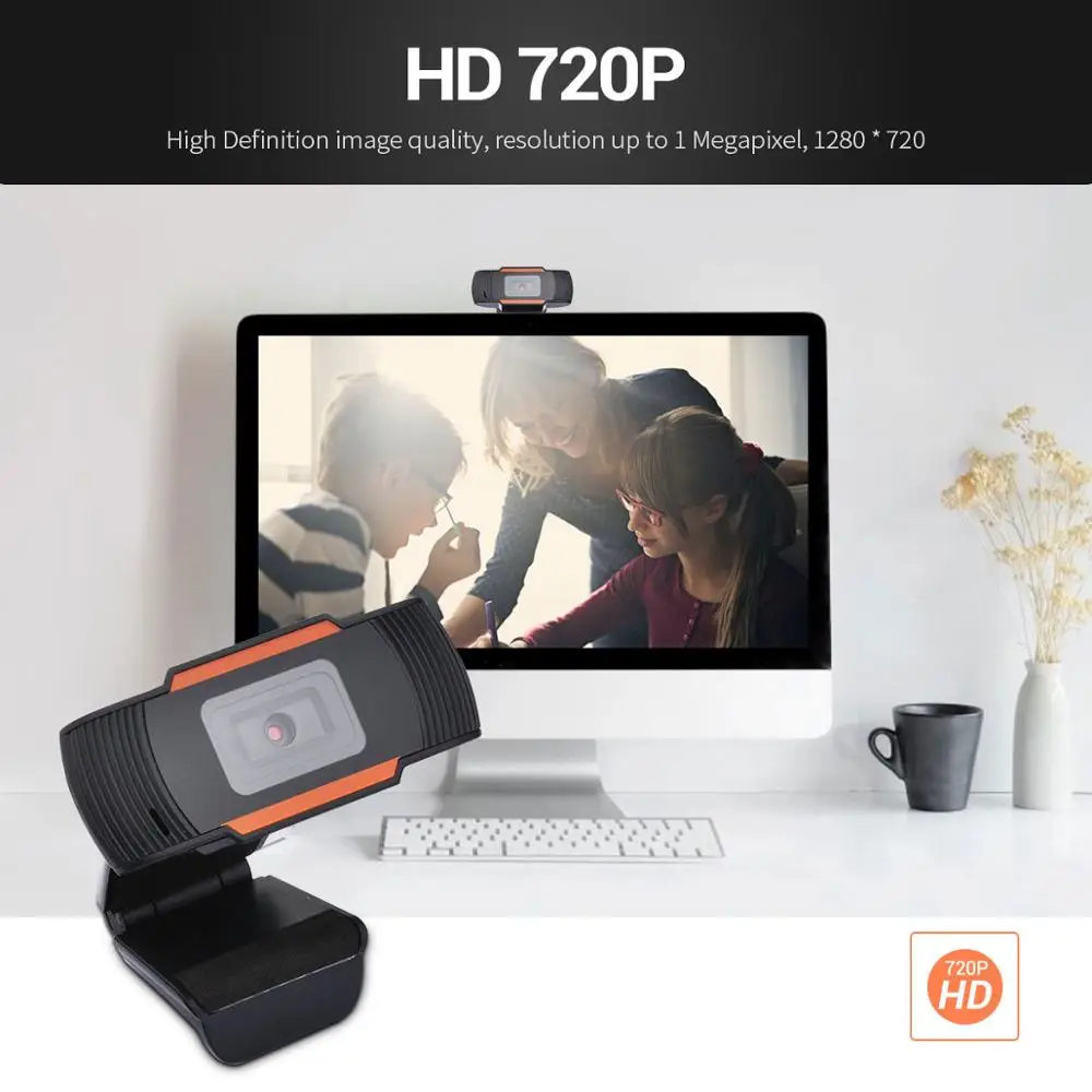 Веб камера OULLX 720P со встроенным микрофоном и поддержкой ОС Windows Android|Веб-камеры| |