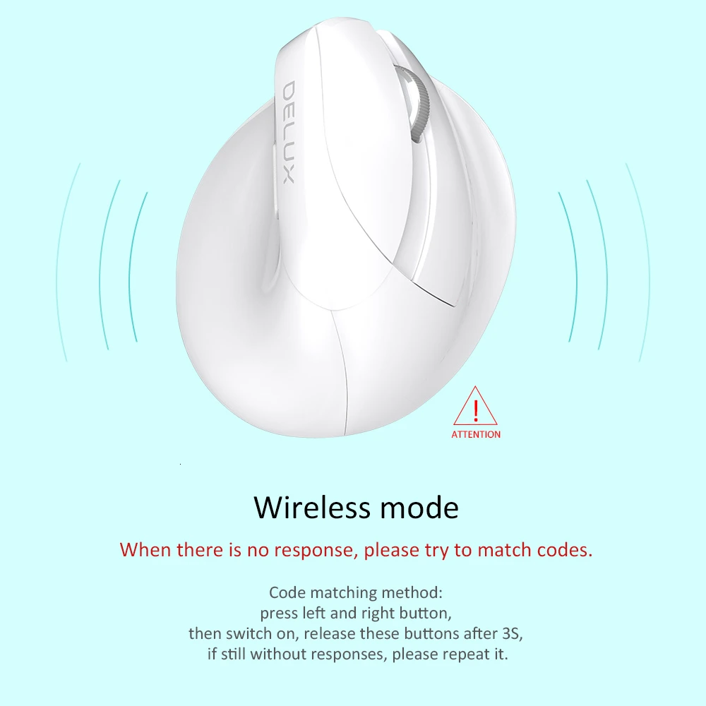 Delux M618 мини беспроводная Bluetooth мышь Бесшумная перезаряжаемая Вертикальная Mause портативная эргономичная компьютерная оптическая USB мышь 2400 dpi
