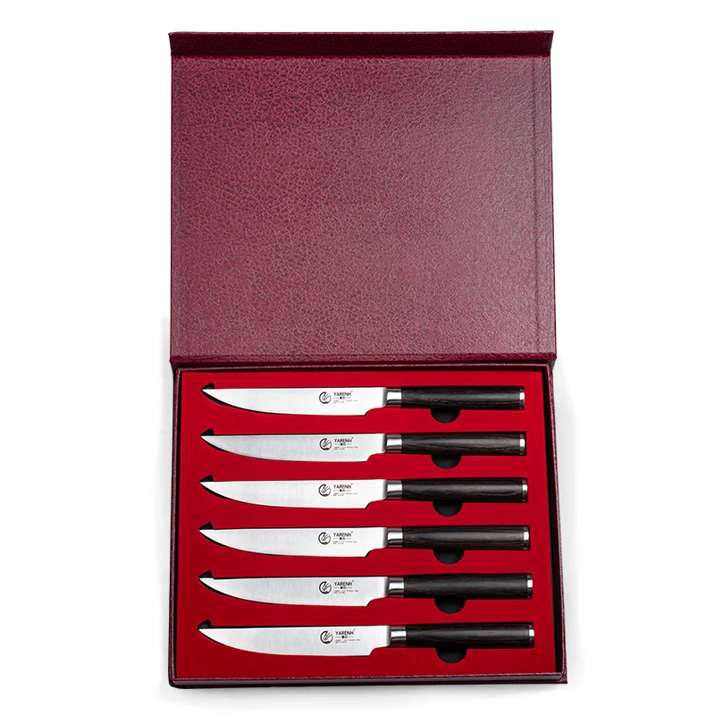 Набор ножей для стейка YARENH профессиональный немецкий прибор резки мяса из