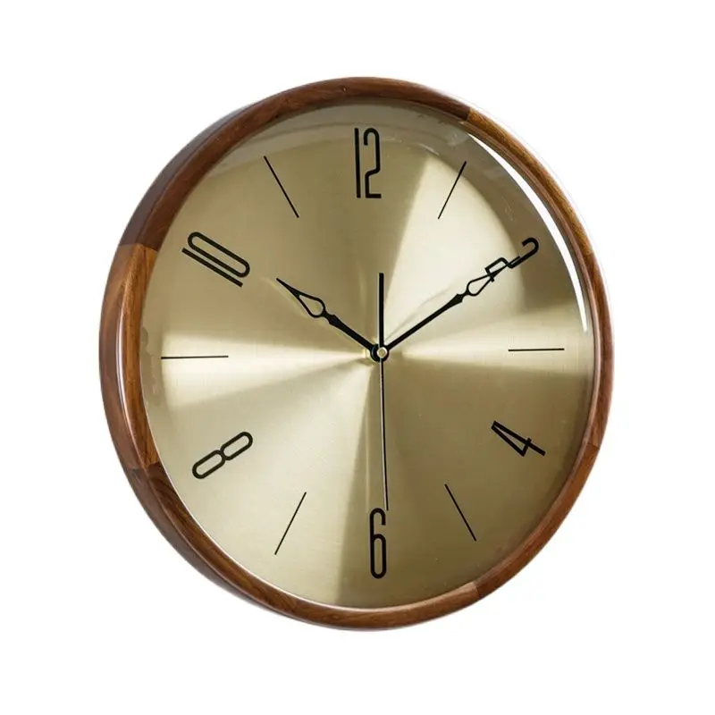 

Nordic Wall Clock Modern Design Luxury Wood Clocks Wall Home Decor Living Room Decoration Walnut Home Silent Wall Watch Gift