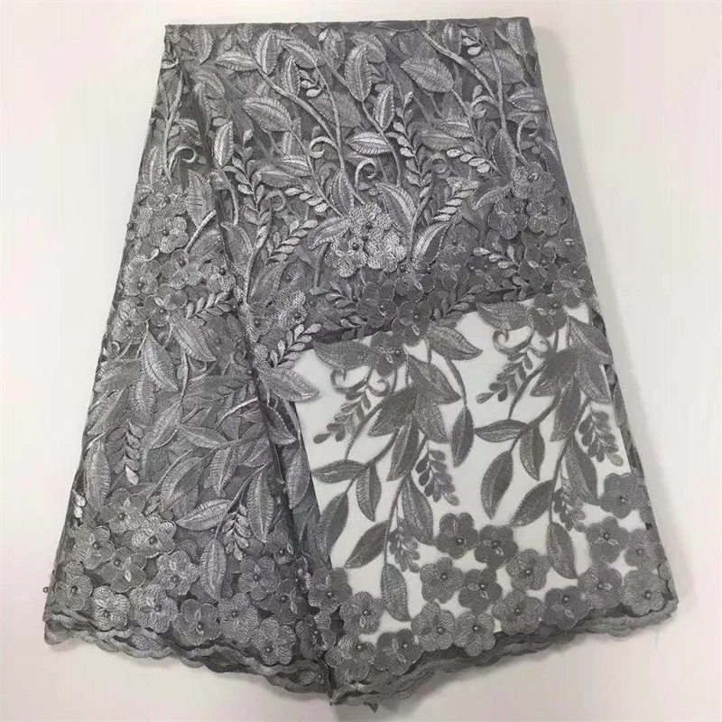 

New Design African Lace Fabric 2020 High Quality Lace African cord Lace Nigerian Lace Fabrics for Dress