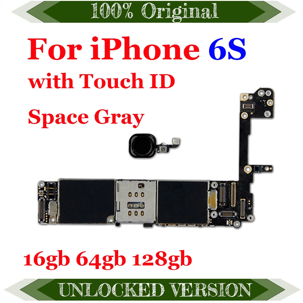 Материнская плата Clean iCloud для iphone 6S оригинальная материнская без/с датчиком