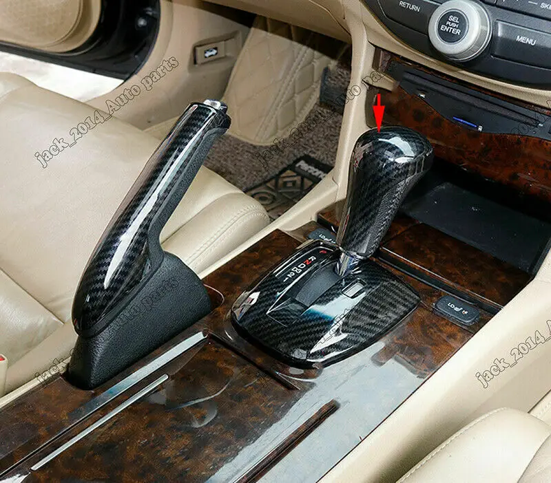 Чехол для рычага переключения передач из углеродного волокна для Honda Accord 2008 2009 2010 2011 2012
