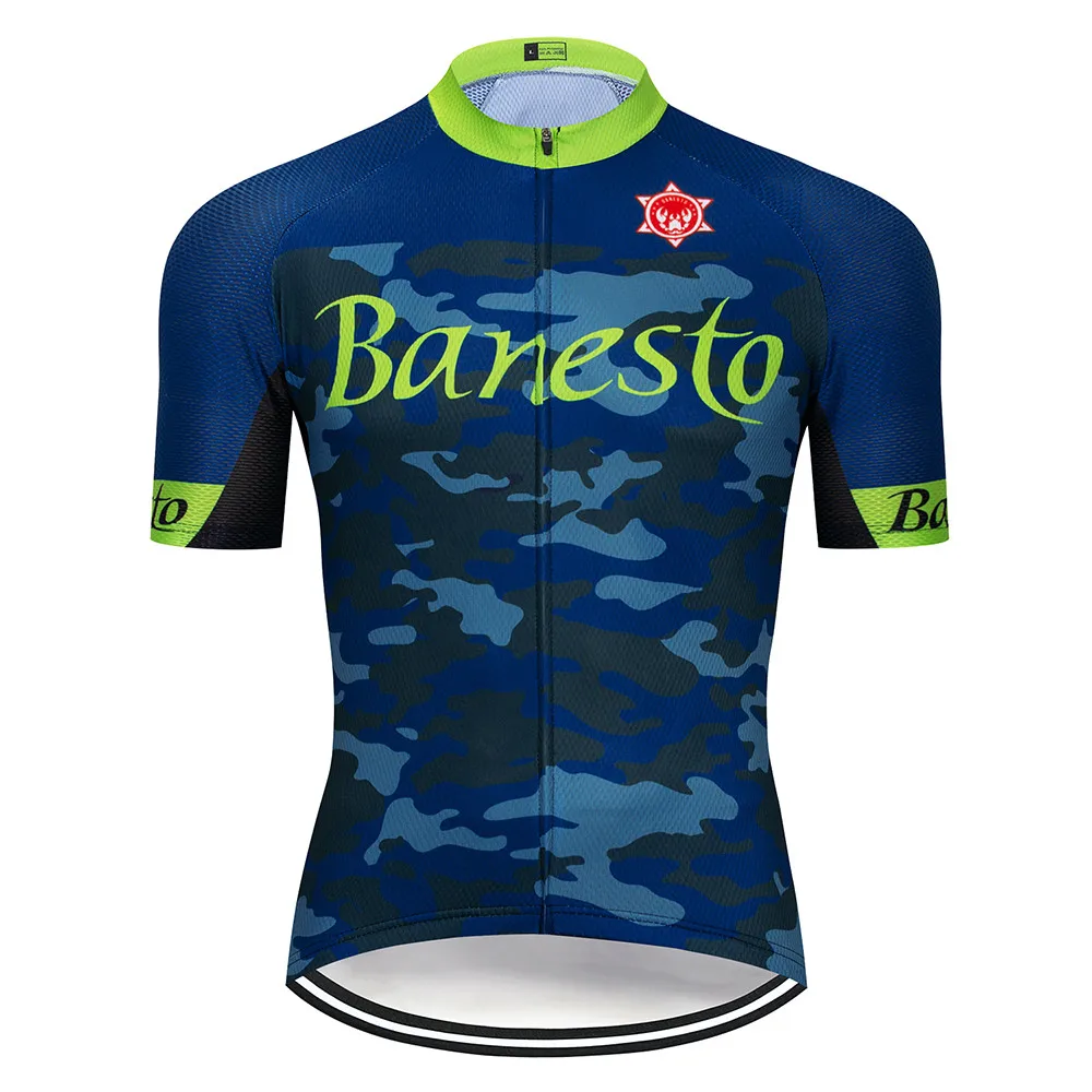 

Banesto Pro Cycling Jersey Racing Bike Clothing MTB Cycling Clothing Summer Cycling Clothing Hombre Maillot Ropa Ciclismo