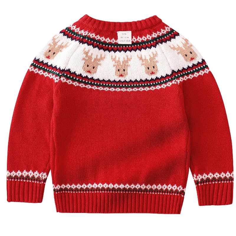 Детские пуловеры Свитера на осень и зиму детская одежда Рождественский свитер