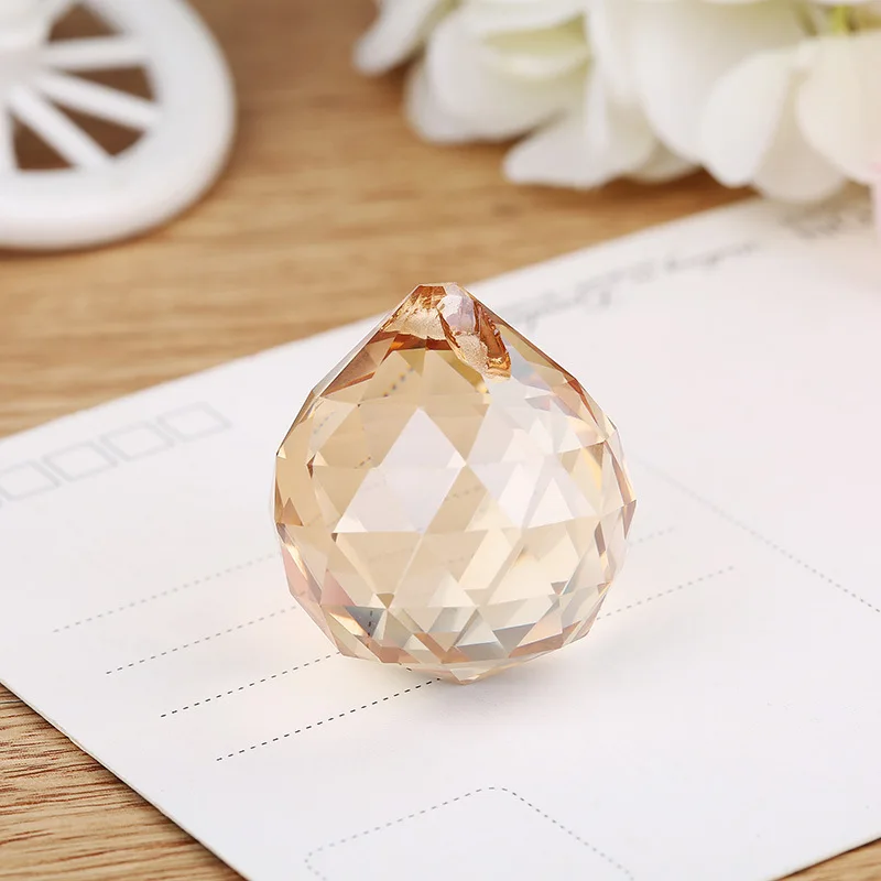 Camal 2 шт. 30 мм Многогранный хрустальный шар SunCatcher подвеска призмы люстра Свадебная