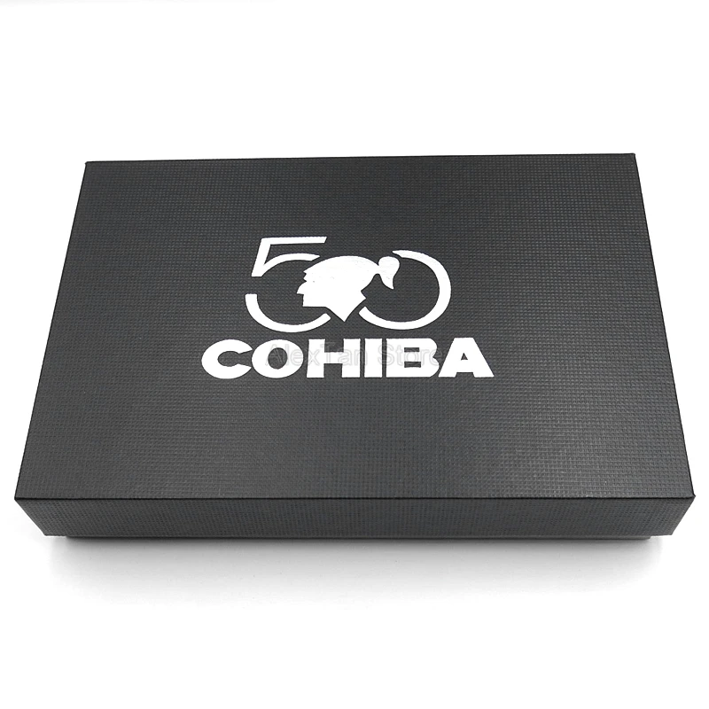 COHIBA креативный 50-й юбилей сигары для сигарет; защита от ветра зажигалка 2 фонарь Jet Limited зажигалки резак Бизнес Подарочный набор