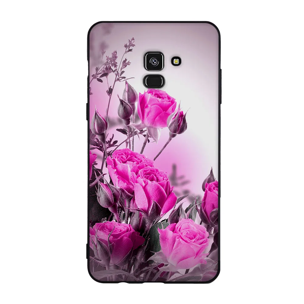 Чехол для Samsung Galaxy A8 Plus 2018 Мягкий ТПУ силиконовый чехол с рисунком животных A730F |