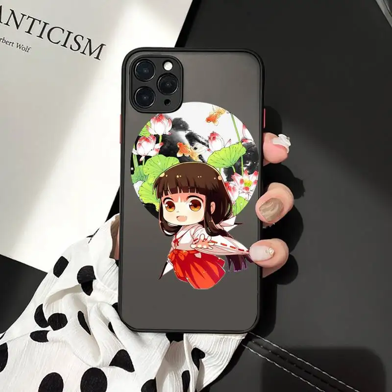 

Anime Inuyasha Higurash Japan Phone Cases matte transparent For iphone 7 8 11 12 plus mini x xs xr pro max cover