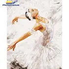 Набор для рисования по номерам на холсте танцующая девушка, без рамки