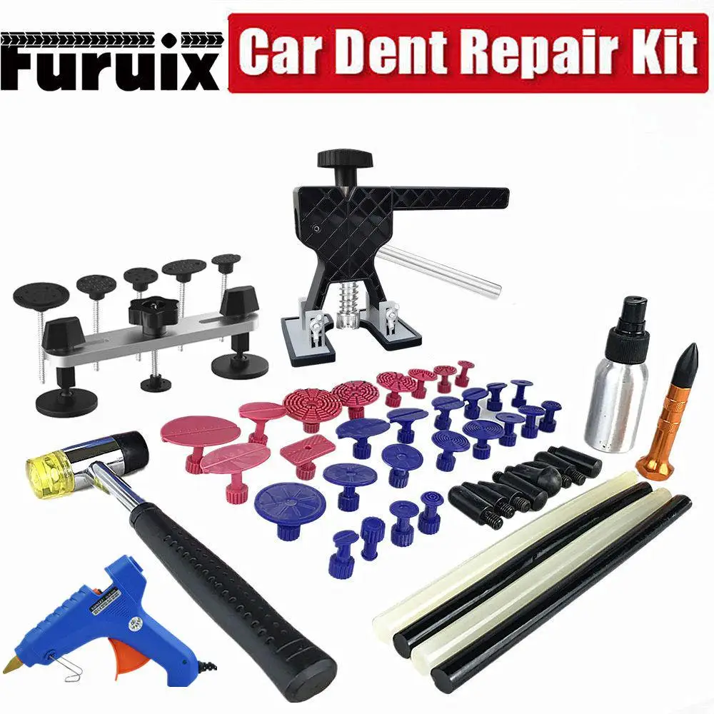 

Auto Body Work Paintless Dent Removal Tools Hail Damage Repair Kits Bridge Puller Dent Lifter Glue Puller Hand DIY Repair Tools