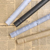 20 sheetsset retro english newspaper kraft paper for flower bouquet gift wrapping paper diy flower art gifts package materials