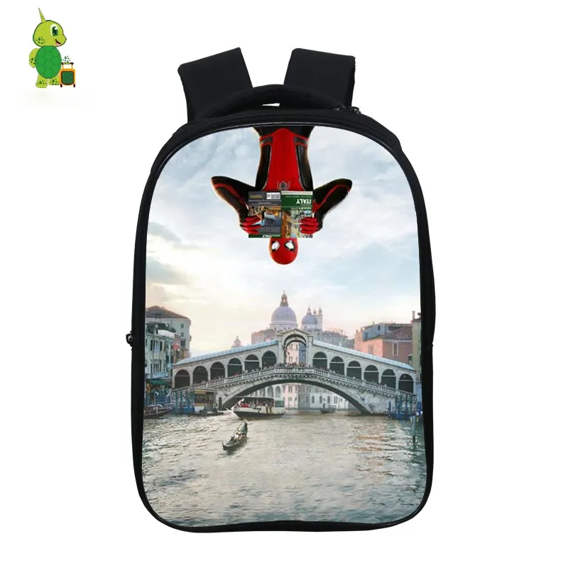 Рюкзак Mochila Человек-паук, дальний от дома, школьные сумки для подростков мальчиков и девочек, 14,5 Дюймов, детские сумки для книг, водонепроницаемые дорожные сумки - Цвет: 6