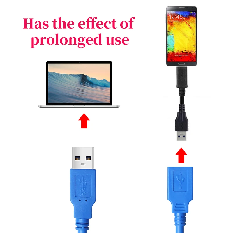 Кабель USB 3 0 штекер-гнездо высокоскоростной адаптер для синхронизации данных |