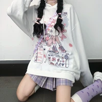 kawaii anime harajuku hoodie women ullzang cute cartoon korean style sweatshirt fashion graphic hoodie female tops woman clothes