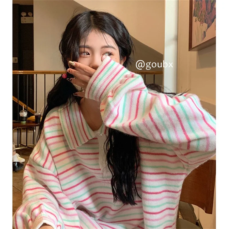 

Осень 2021, зимний свитер, женские топы, вязаный пуловер, женская мягкая теплая толстая верхняя одежда