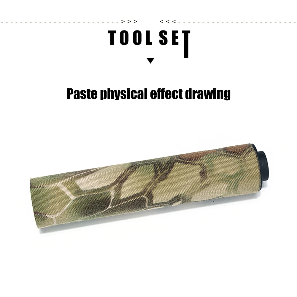 Hunting Camo Silencer Stealth Patch Self-Adhesive Non-Woven Camouflage Sniper Rifle Gun Protective Wrap Covers Patches | Спорт и