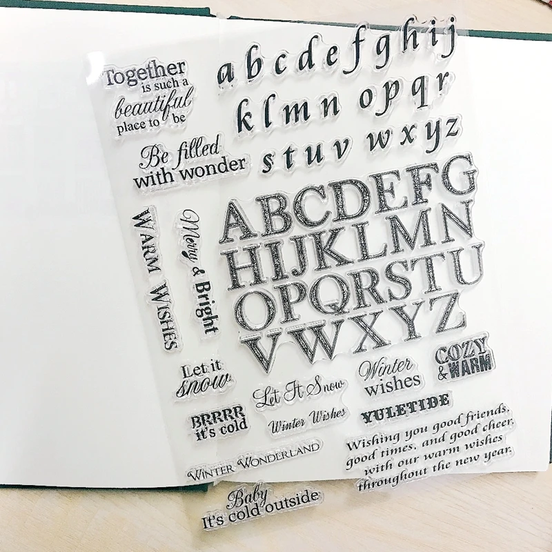 Монограмма четкая прозрачная печать Seal для самостоятельного скрапбукинга