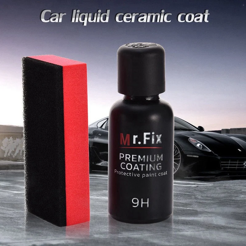 Жидкое керамическое покрытие для автомобиля Mr fix 9h из суперстекла 30 мл |