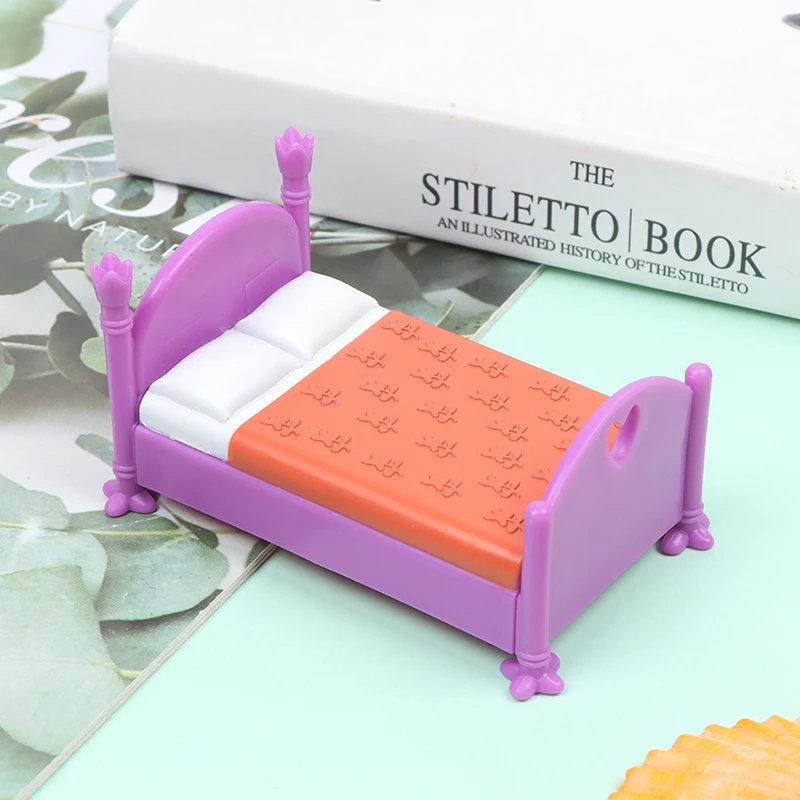 Дом для аксессуаров кукольной мебели Кровать Игрушка Претендовать Играть Мини Гостиная Дети.