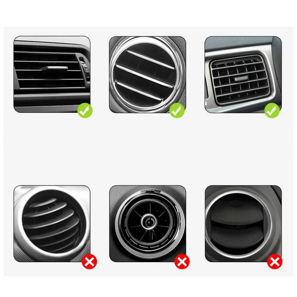 Автомобильный крепежный зажим для воздуховыпускного отверстия с поворотом на 360