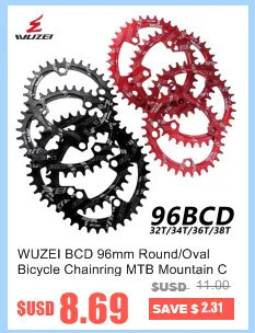 Prowheel 104 BCD mtb шатун со звездочками для велосипеда пластины 170 мм/30/32/34/36/38 T Круглый звездочки шатун для горного велосипеда комплект велосипед Запчасти