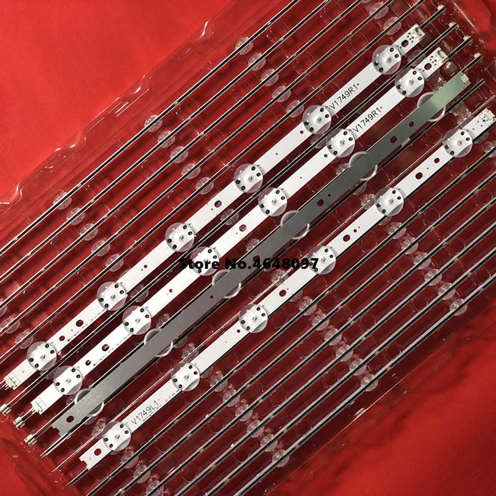 20 шт./лот светодиодный полосы для LG 49UV340C 49UJ6565 49UJ670V V17 49 R1 L1 ART3 2862 2863 6916L-2862A 6916L-2863A |