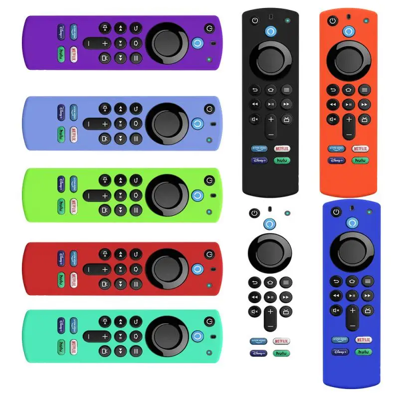 2021 silicone remote control cover for amazon fire tv stick 4k 3rd gen 3rd generation cube shockproof anti slip remote protector free global shipping