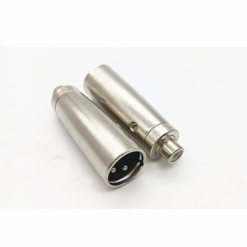 

XLR Connector Male To Lotus RCA Female Plug Convertion Metal XLR Jack Adapter Connector For Audio Microphone Speaker