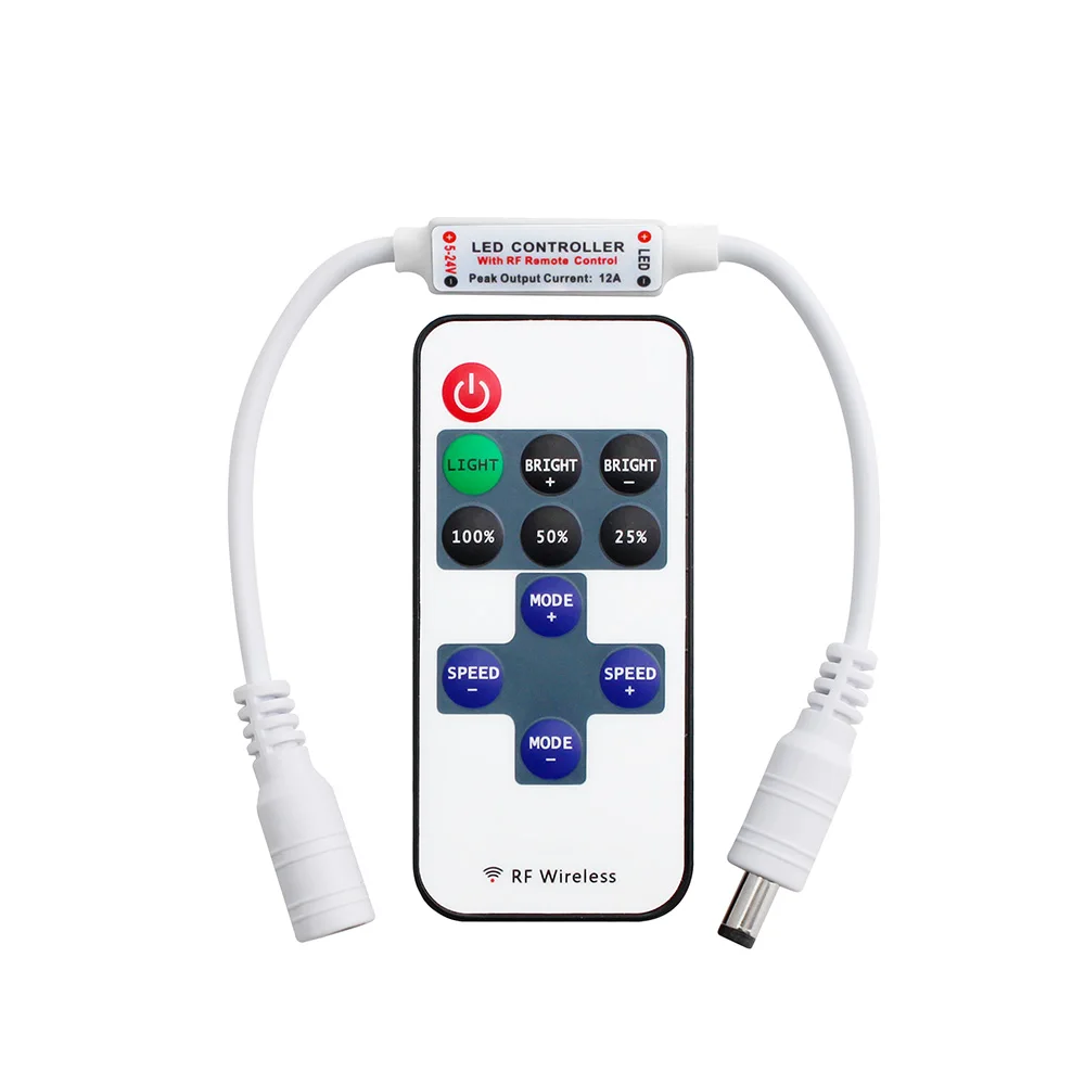 Светодиодная лента мини диммер 12/24 В с 11 клавишами RF 5/12/24 5050/2835|strip controller|led strip